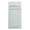 National Checking 2 Part Interleaving Carbon Green 17 Line Guest Check 50 Checks, PK50 G6000SP - alternate 2